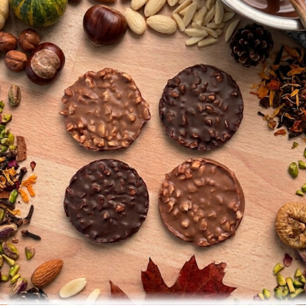 tuile aux amandes lait et noir